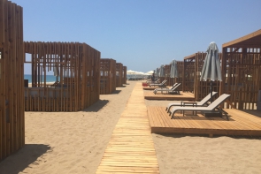 Ahşap Pavillon, Ahşap Bar, Pişirme Alanı, Havlu Desk Yürüme Yolu