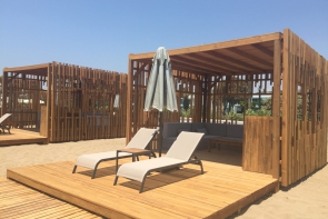 Ahşap Pavillon, Ahşap Bar, Pişirme Alanı, Havlu Desk Yürüme Yolu