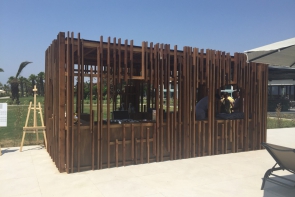 Ahşap Pavillon, Ahşap Bar, Pişirme Alanı, Havlu Desk Yürüme Yolu