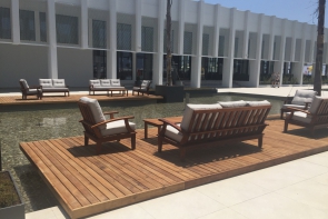 Ahşap Pavillon, Ahşap Bar, Pişirme Alanı, Havlu Desk Yürüme Yolu