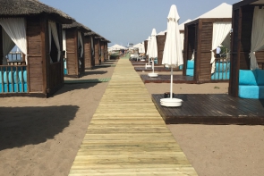 Cabana, Yürüme Yolu, Ahşap Zemin Kaplama İroco Deck Döşeme Çalışması