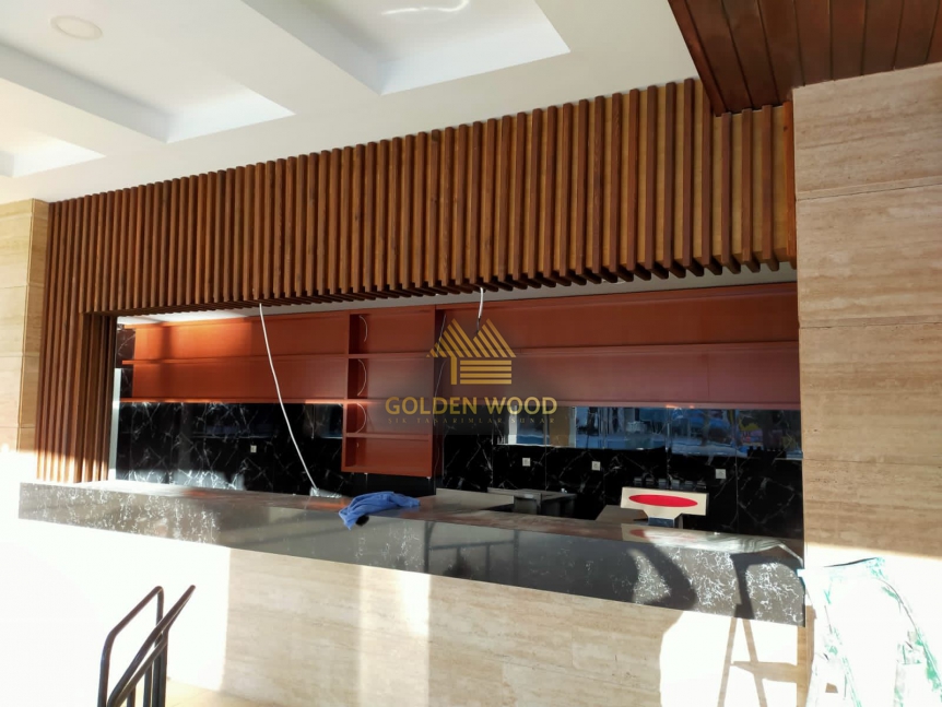 Alva Donna Beach Resort Comfort RESTAURANT DIŞ CEPHE AHŞAP KAPLAMA