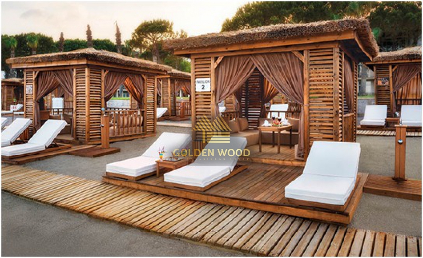 Alva Donna World Palace Ahşap Pavillon Çalışması