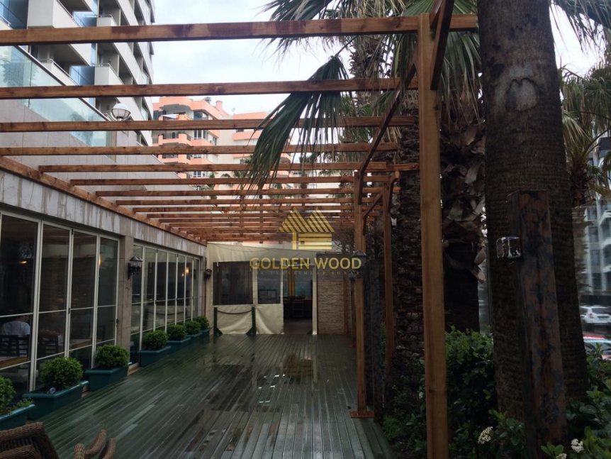Sealife Buket Resort & Spa Ahşap Pergole Çalışması 