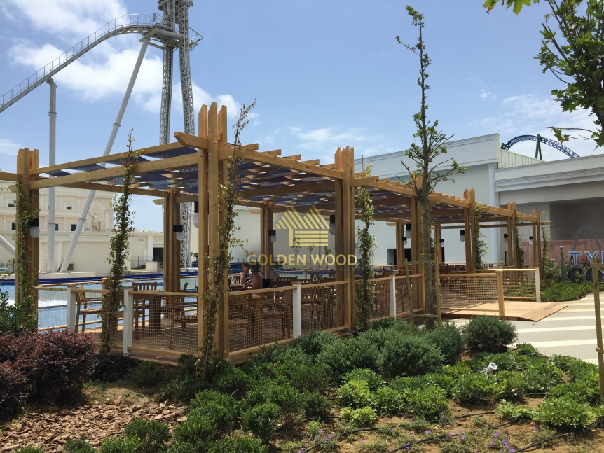 The Land of Legends Theme park Pergole İroco Zemin Döşeme, Restaurant Çalışması